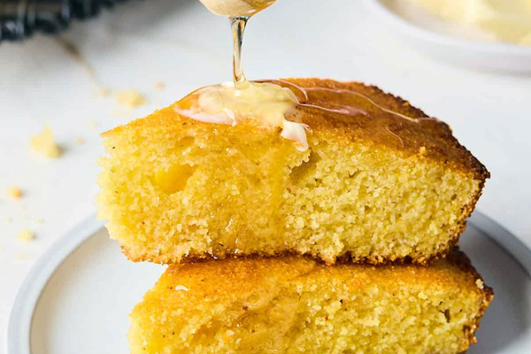 USA Cornbread with Honey